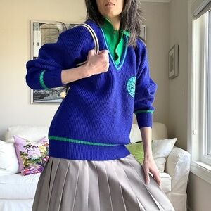 Vintage preppy chunky knit sweater